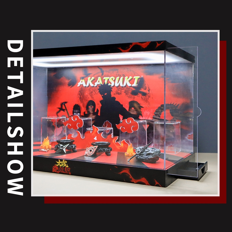 Popmart ナルト疾風伝フィギュアディスプレイケースアカツキショー