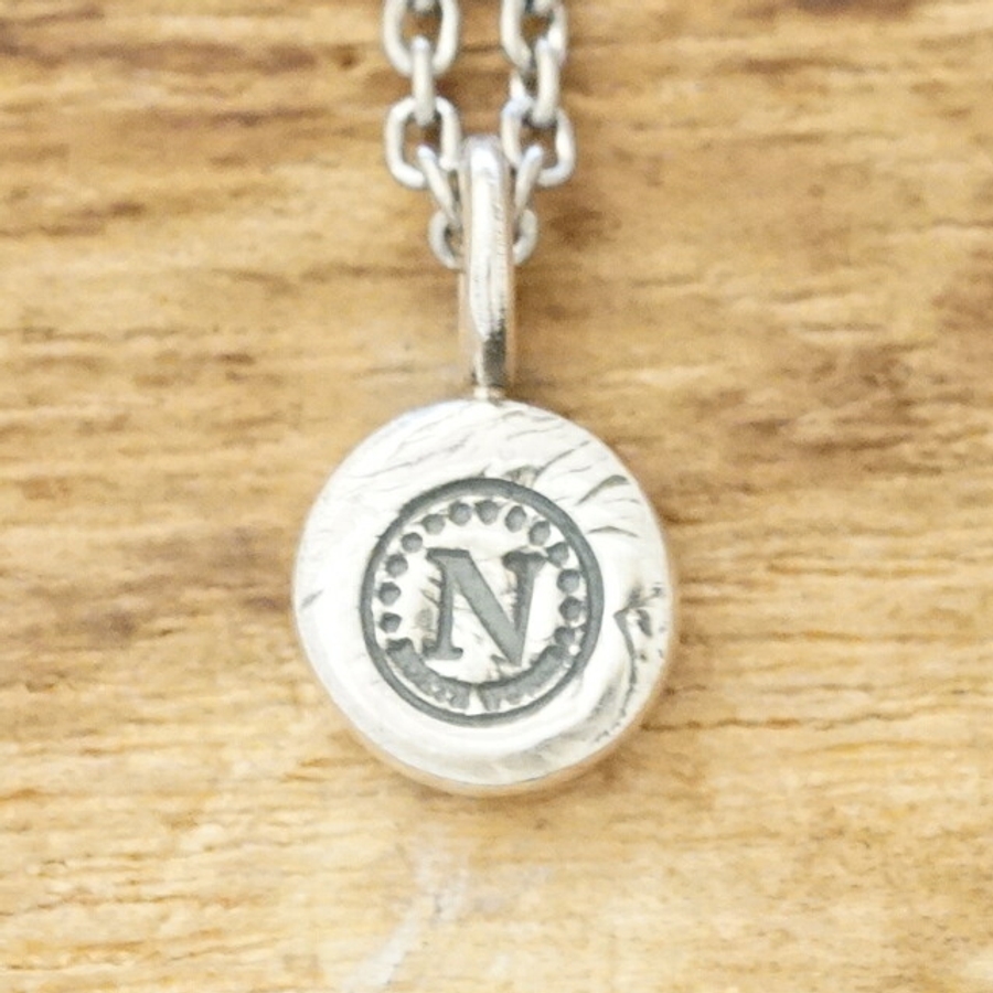 노스웍스 NORTH WORKS 스마일 코인 목걸이 실버 체인 N-655