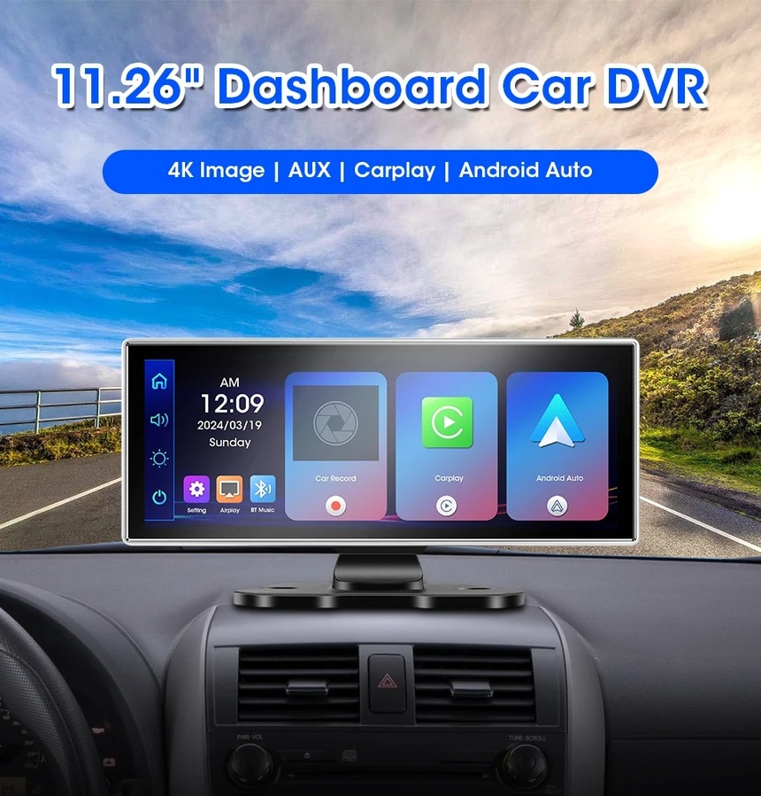 ⭐️大幅値引き⭐️ 4K大画面⭐️11.26㌅ CarPlay Android 10/11.26 인치 대시 캠 4K 자동차 무선 Carplay 및 안드로이드-11.26